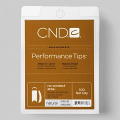 &quot;PERFORMANCE TIPS&quot; - Типсы без контактной зоны, не требующие длительного подпиливания, натурального цвета, ассорти, 100шт.