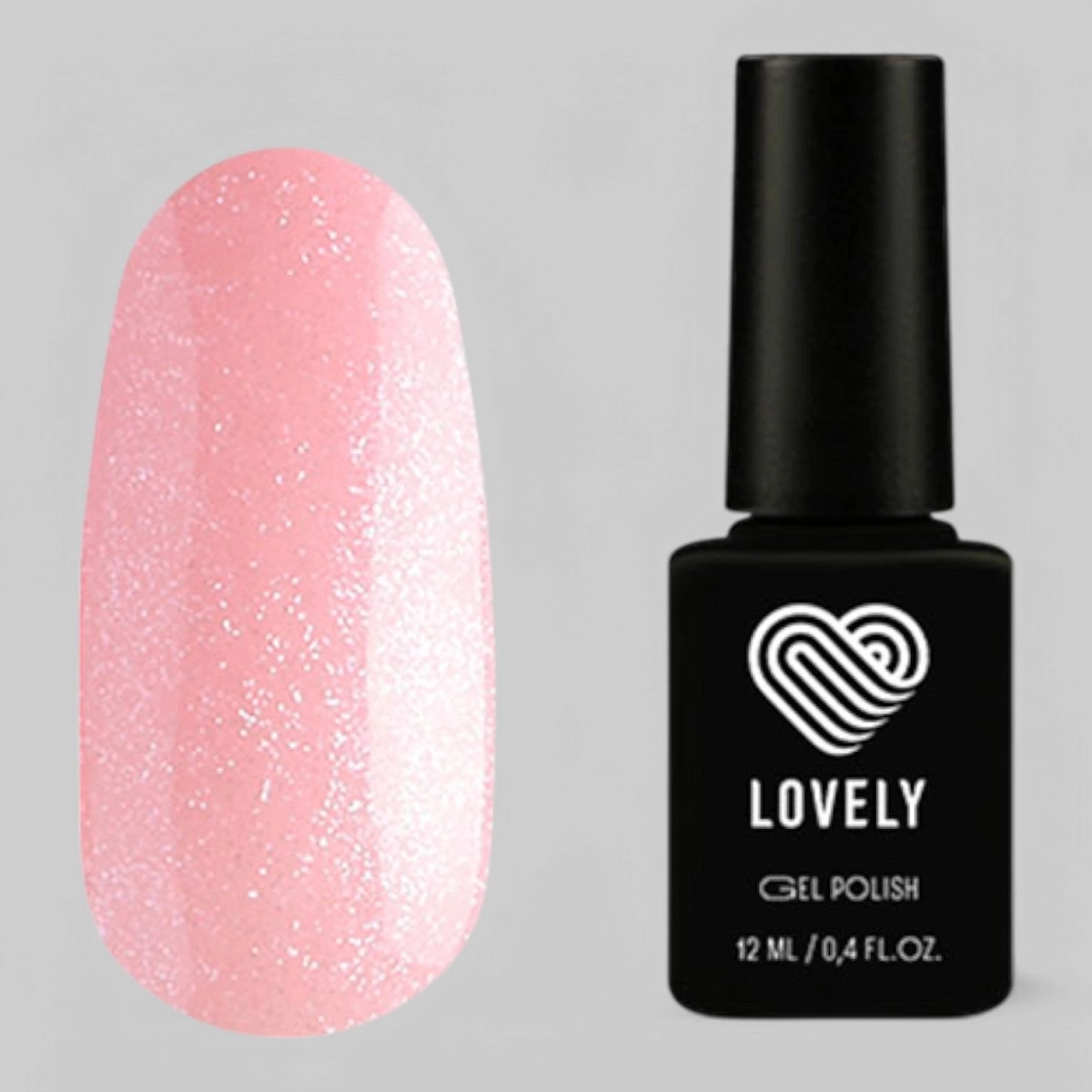 База камуфлирующая Lovely, оттенок нежно-розовый BS02, 12 ml