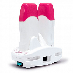 Нагреватель воска DEPILEVE: два пистолетных нагревателя с базой для  кассет 100 гр с роликовой головкой,(VLDER3B22)