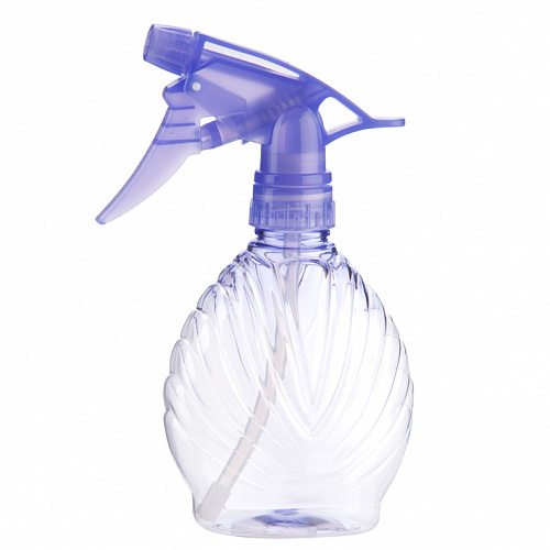 Распылитель круглый, прозрачный с цветной крышкой, 300мл.