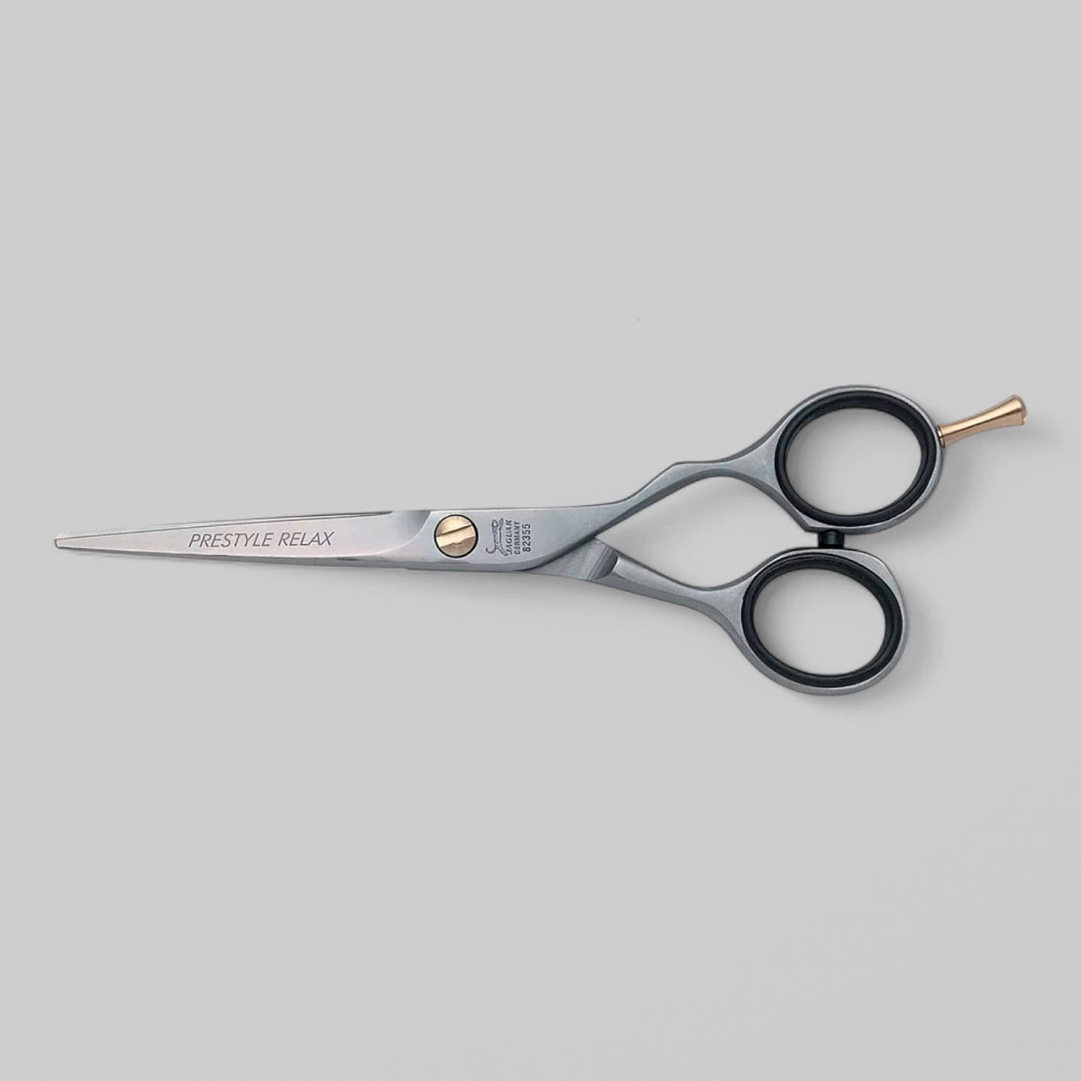 Ножницы рабочие &quot;Pre Style Relax&quot;- эргономичной формы со смещёнными ручками, одно лезвие с микронасечкой, размер 6,0.