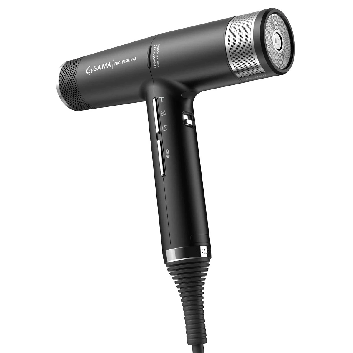 Электрофен для волос Ga.ma - IQ3 Perfetto с турбо кнопкой, 120 000 оборотов, черный (арт. PH6080.BK)