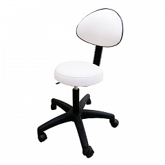 Стульчик для косметолога, белый (Китай)