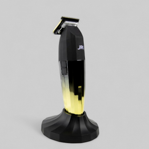 FF 2020T PROFESSIONAL CORDLESS HAIR TRIMMER GOLD-МАШИНКА ДЛЯ СТРИЖКИ ВОЛОС &quot;JRL FRESHFADE 2020T GOLD&quot;, ЦВЕТ-ЧЕРНЫЙ С ЗОЛОТОМ - окантовочная, роторный мотор, T-образный, нож 40мм, 7200 об/мин, 2ч работ