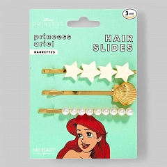 Заколки для волос Disney - Ariel морские звезды, жемчуг и ракушка 3 шт. (арт. DPPHS-A12)