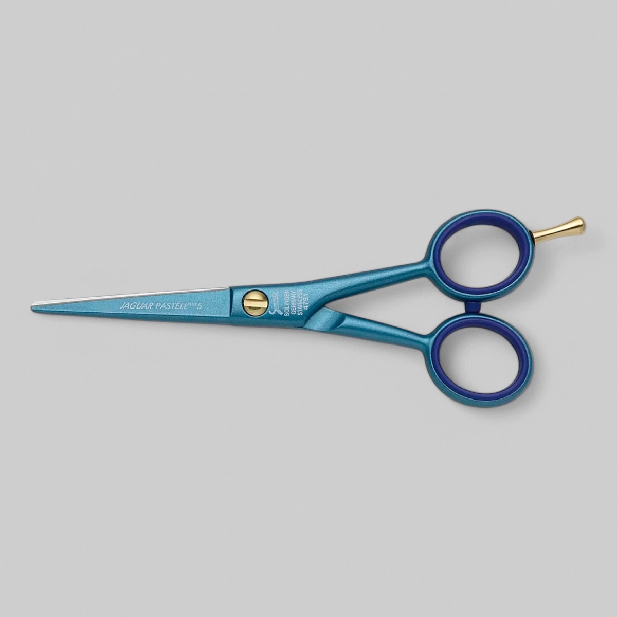 Ножницы рабочие &quot;Pastel Plus&quot;- классической формы, бирюзовое эмалевое покрытие, оба лезвия с внешней полировкой, размер 5,0.
