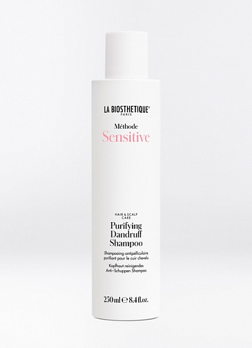 La Biosthetique Methode Sensitive Purifying Dandruff Shampoo - шампунь для чувствительной кожи головы, 250 мл.