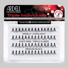 Ресницы пучковые &quot;DURALASH TRIPLE INDIVIDUALS&quot; ресницы максимальной густоты, без узелков, черные (средние).