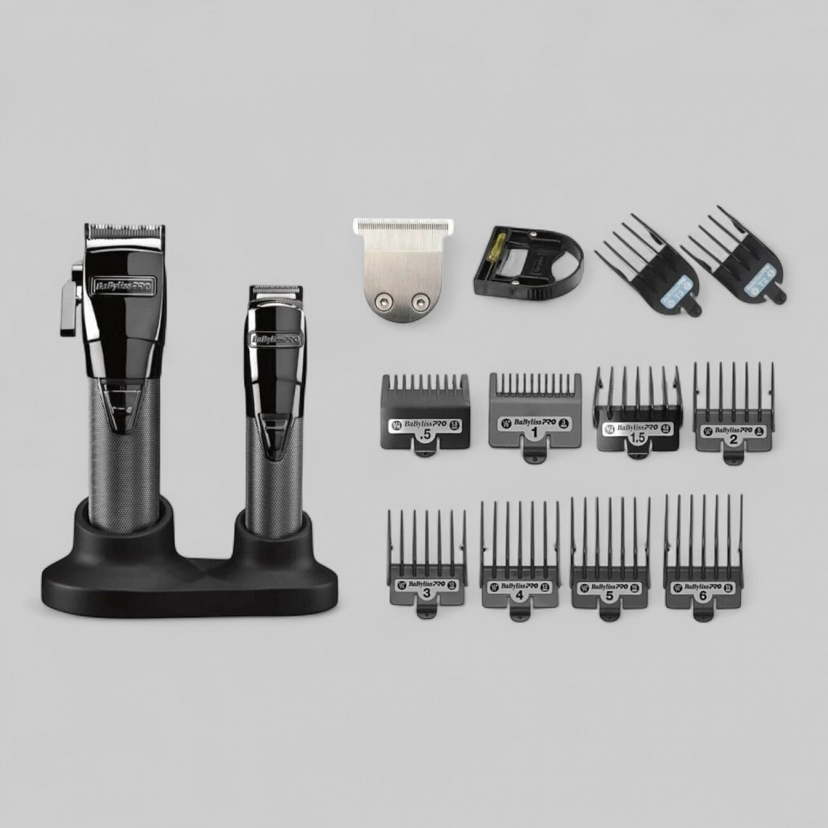 Набор машинка для стрижки + машинка для окантовки BabylissPro GUNSTEEL FX 4ARTISTS аккумулятор+сеть 6300 об/мин FX8705E