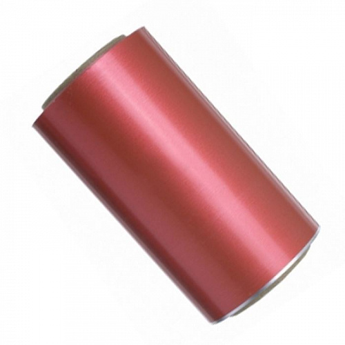 Фольга для окраски красная, с деленьями, рулон 10см х 50м х 0,02мм.