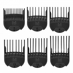 Набор из трёх насадок к машинкам &quot;1230&quot;, &quot;1400&quot;, &quot;1854&quot;, &quot;1870&quot;, &quot;1871&quot;, &quot;1874&quot;, &quot;1876&quot;, &quot;1877&quot;, &quot;1884&quot;, &quot;1885&quot;, &quot;1877&quot;, &quot;1887&quot;, &quot;1888&quot;, &quot;4212&quot; -3, 6, 9, 12, 18 и 25мм.