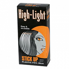 Бумага для окраски волос &quot;HI LITE STICK UP&quot;, на клейкой основе, с прозрачным верхним слоем, 20х9 см 200 шт.