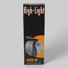 Бумага для окраски волос &quot;HI LITE STICK UP&quot;, на клейкой основе, с прозрачным верхним слоем, 30х9 см 200 шт.