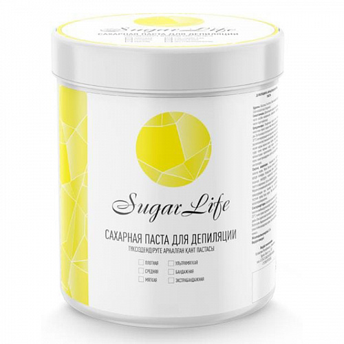 Паста для сахарной  депиляции Sugar Life - средняя 1,5 кг