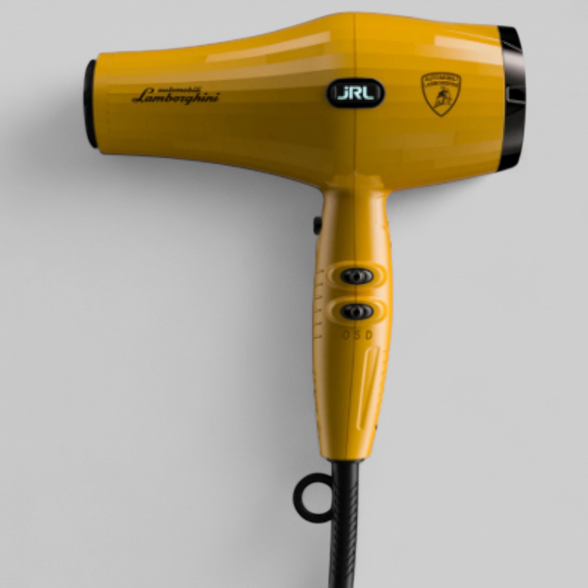FORTE PRO LITE HAIR DRYER, YELLOW-ФЕН ДЛЯ ВОЛОС &quot;JRL FORTE PRO LITE&quot; 2400W, с улучшенным DC мотором, с логотипом LAMBORGHINI, с функцией ионизации, LED индикатор, 2 режима температуры и скорости, цвет желтый 
