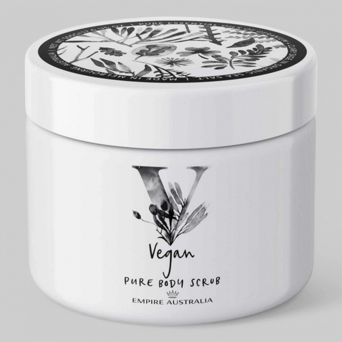 Скраб для тела EMPIRE AUSTRALIA с маслами герани и мускатного шалфея, коллекция &quot;VEGAN&quot;, 500gm