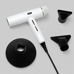 JRL 2020H FORTE PRO HAIR DRYER WHITE (WITH BR1-32 & BR1-53 INCLUDED)-ФЕН ДЛЯ ВОЛОС &quot;JRL 2020H FORTE PRO&quot;, ЦВЕТ-БЕЛЫЙ/Фен  1850W, с функцией ионизации, автоматической очистки и моющимся фильтром, LED индикатор, в комплекте диффузор и 2 насадки и 2 бра