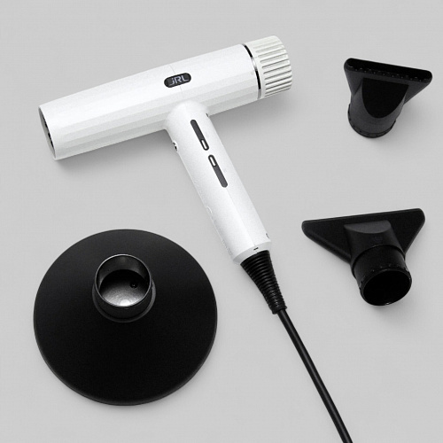 JRL 2020H FORTE PRO HAIR DRYER WHITE (WITH BR1-32 & BR1-53 INCLUDED)-ФЕН ДЛЯ ВОЛОС &quot;JRL 2020H FORTE PRO&quot;, ЦВЕТ-БЕЛЫЙ/Фен  1850W, с функцией ионизации, автоматической очистки и моющимся фильтром, LED индикатор, в комплекте диффузор и 2 насадки и 2 бра