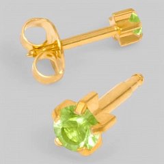 AUGUST TIFFANY-Камень Хризолит месяц август позолоченный