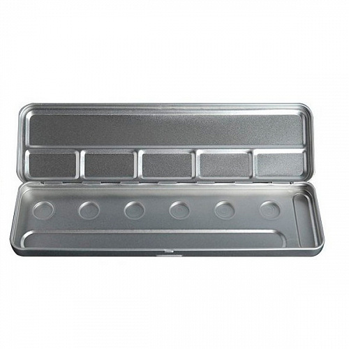 Пенал для акварели &quot;ATELIER&quot; на 6 цветов, металлический.