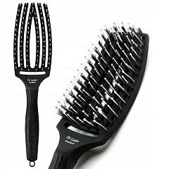 МАССАЖНАЯ ЩЁТКА FINGERBRUSH COMBO MEDIUM С НЕЙЛОНОМ И НАТУРАЛЬНОЙ ЩЕТИНОЙ