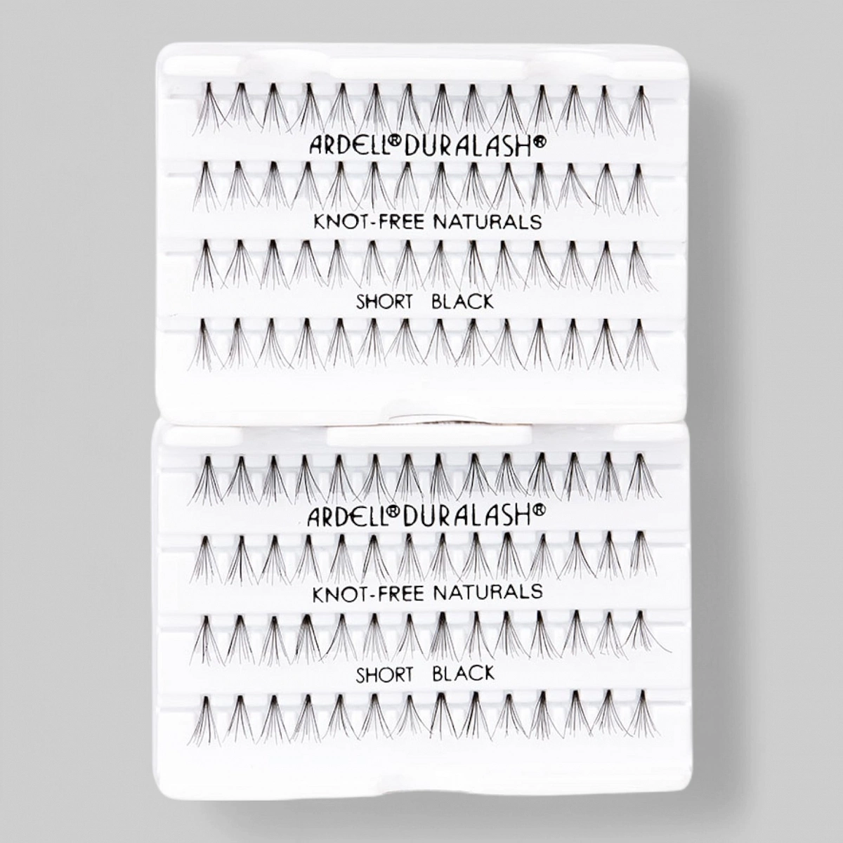 Ресницы пучковые &quot;DURALASH NATURALS&quot; без узелков, черные (короткие) упаковка из 6 пачек.