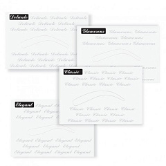 Трафареты для прорисовки контуров бровей, 4 вида.