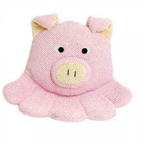 Мочалка-перчатка детская в виде поросенка, размер 23см.