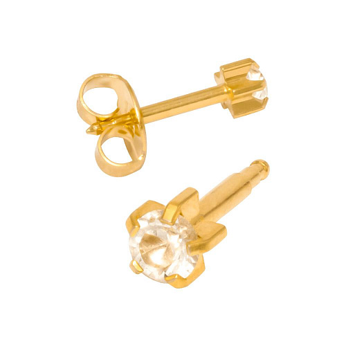 MAXI APRIL TIFFANY-Камень Хрусталь месяц апрель позолоченный