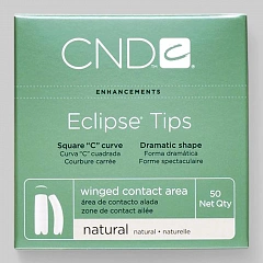 &quot;ECLIPS TIPS №10&quot; - Типсы с выраженной боковой аркой, для ногтей с глубокими боковыми стенками, натурального цвета, №10, 50шт.