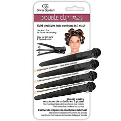 ДВОЙНОЙ ЗАЖИМ ДЛЯ ВОЛОС DOUBLE CLIP PETITE BLACK - 4 ШТ. В УПАКОВКЕ, ЧЕРНЫЙ
