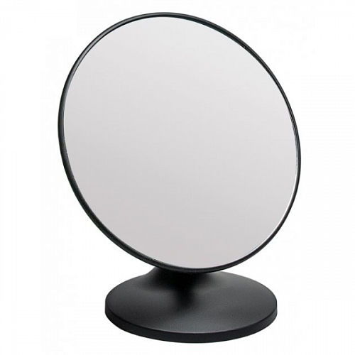 Косметическое круглое зеркало, стоячее, диаметр 19,5 см, общая выс