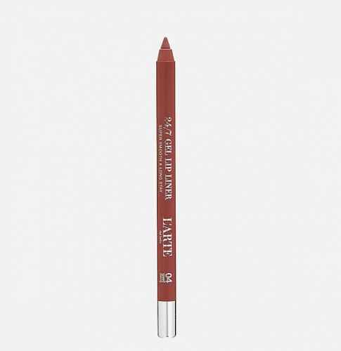 Гелевый карандаш для губ устойчивый 24/7 Gel Lip Liner, 04 speed dating L'arte del bello