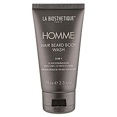 La Biosthetique Homme Hair Beard Body Wash - освежающий гель для тела, волос и бороды, 75 мл.