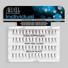 Ресницы пучковые &quot;DURALASH NATURALS&quot; без узелков, черные (средние).