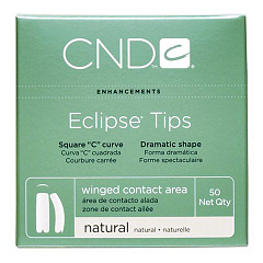 &quot;ECLIPS TIPS №10&quot; - Типсы с выраженной боковой аркой, для ногтей с глубокими боковыми стенками, натурального цвета, №10, 50шт.
