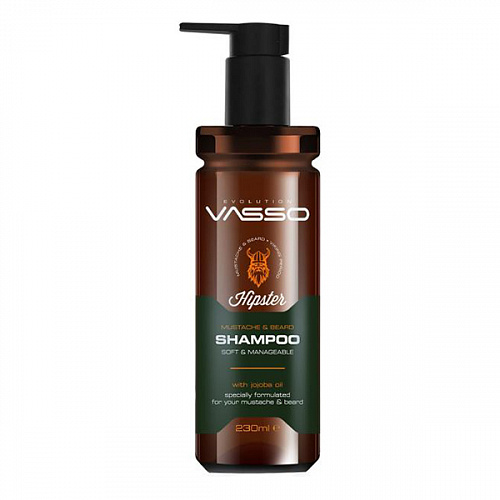 Шампунь для бороды &quot;VASSO BEARD AND MUSTACHE SHAMPOO&quot;, 260мл.