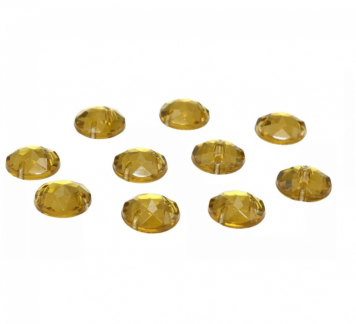 Стразы круглые гладкие, цвет &quot;оливковый&quot;, 1440 шт., диам.1,5 мм