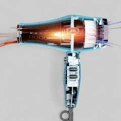 FORTE PRO LITE HAIR DRYER, YELLOW-ФЕН ДЛЯ ВОЛОС &quot;JRL FORTE PRO LITE&quot; 2400W, с улучшенным DC мотором, с логотипом LAMBORGHINI, с функцией ионизации, LED индикатор, 2 режима температуры и скорости, цвет желтый 