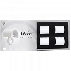 U-Band - Держатель для ресниц на ленте к кольцу &quot;Smart Ring&quot; 4шт., плюс кольца 5шт и емкость для клея 5шт.