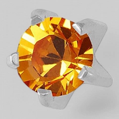 NOVEMBER TIFFANY-Камень Топаз месяц ноябрь без позолоты