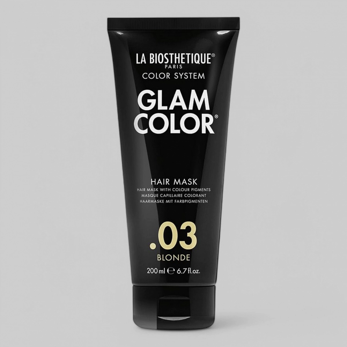 Тонирующая маска Glam Color Hair Mask .03 -  уменьшает выраженность нежелательных оттенков на волосах, усиливает оттенок волос цвета блонд с гарантированной нейтрализацией цвета, придавая волосам яркое сияние, цвет &quot;Блонд&quot;, 200мл.