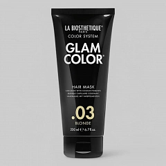 Тонирующая маска Glam Color Hair Mask .03 -  уменьшает выраженность нежелательных оттенков на волосах, усиливает оттенок волос цвета блонд с гарантированной нейтрализацией цвета, придавая волосам яркое сияние, цвет &quot;Блонд&quot;, 200мл.