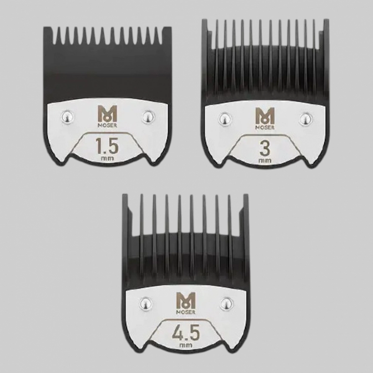 Набор из трех насадок премиум класса, 1мм, 3мм и 4,5мм к машинкам &quot;1854&quot;, &quot;1870&quot;, &quot;1871&quot;, &quot;1872&quot;, &quot;1874&quot;, &quot;1876&quot;, &quot;1877&quot;, &quot;188&quot;4, &quot;1885&quot;, &quot;1886&quot;, &quot;1887&quot;, &quot;1888&quot;, &quot;4212&quot;