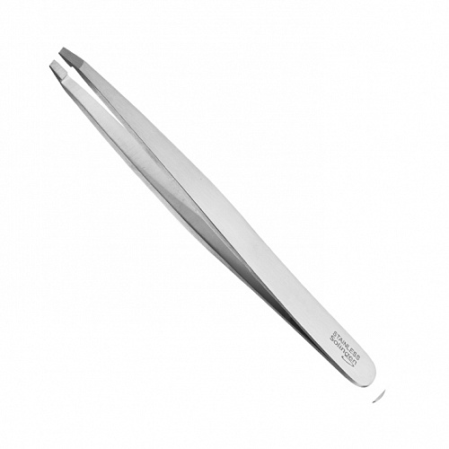 Пинцет для удаления волос из нержавеющей стали Solingen, косой, длина 9,5см