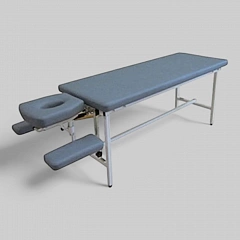 Стол массажный с регулируемым подголовником, без опор для рук, с ручной регулировкой высоты, размер 200х60х70 см.