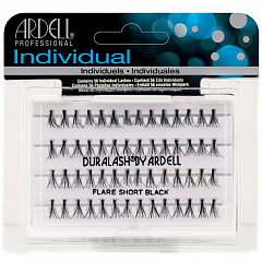 Ресницы пучковые &quot;DURALASH&quot; с узелками, черные (короткие).