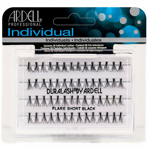 Ресницы пучковые &quot;DURALASH&quot; с узелками, черные (короткие).