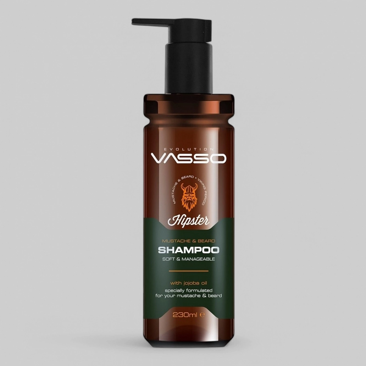 Шампунь для бороды &quot;VASSO BEARD AND MUSTACHE SHAMPOO&quot;, 260мл.