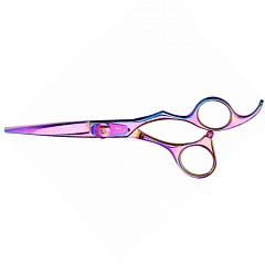 Ножницы парикмахерские розовые SILKCUT 575 RAINBOW IN SHEAR BOX 
